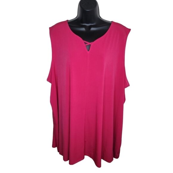 Catherines pink tank top shell 4x (30/32w) - Picture 1 of 5